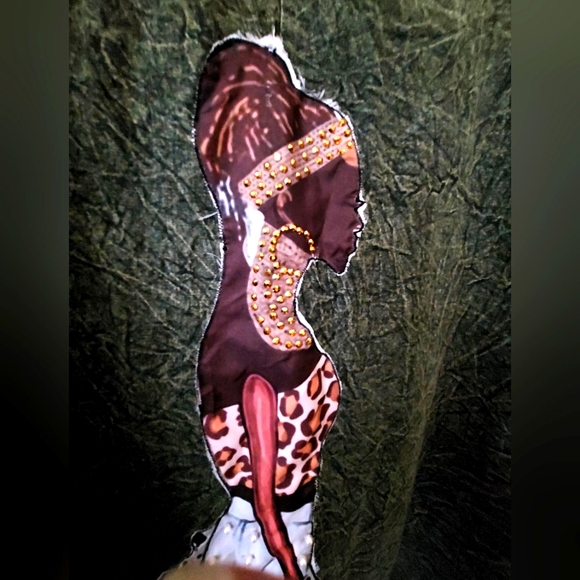 Acid-Wash Olive green swing jacket/dress - Picture 5 of 16